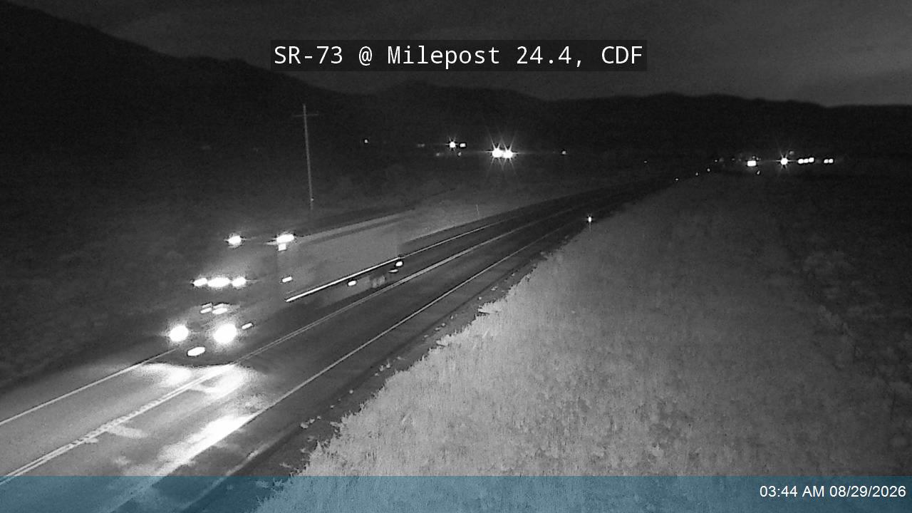 SR-73 @ Milepost 24.4, CDF live camera view