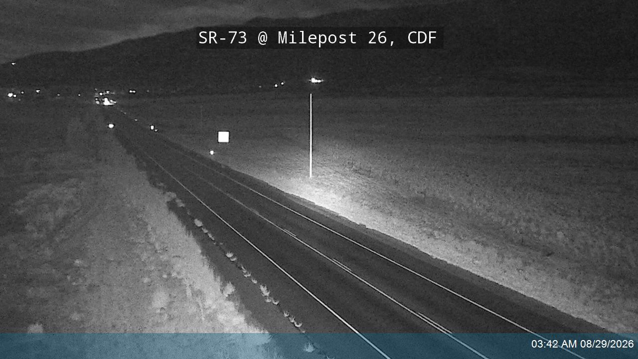 SR-73 @ Milepost 26, CDF live camera view