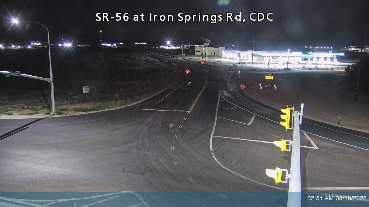 SR-56 @ Iron Springs Rd, CDC live camera view