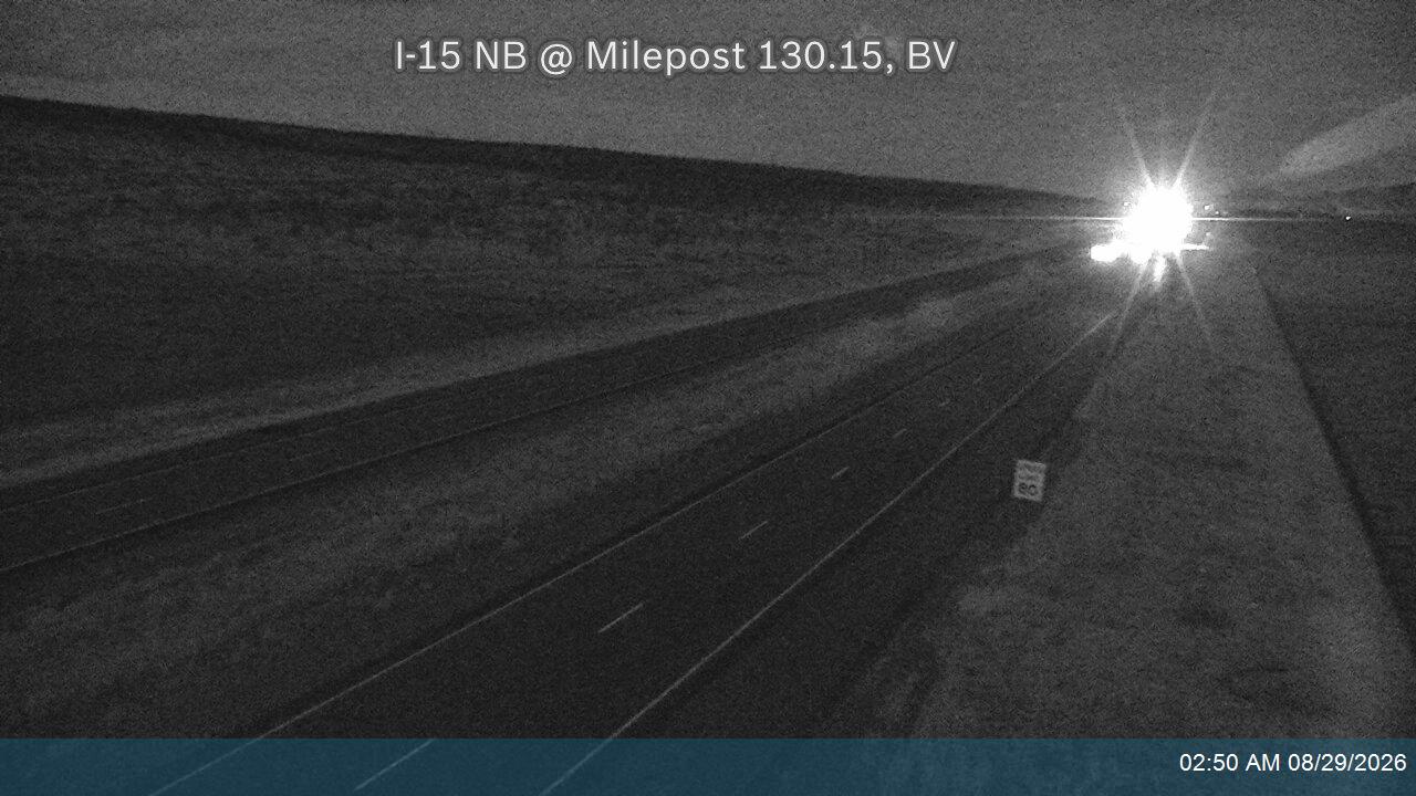 I-15 NB @ Milepost 130.15, BV live camera view