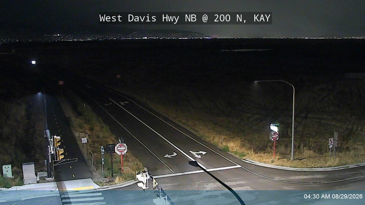 West Davis Hwy / SR-177 NB @ 200 N / MP 7.69, KAY live camera view