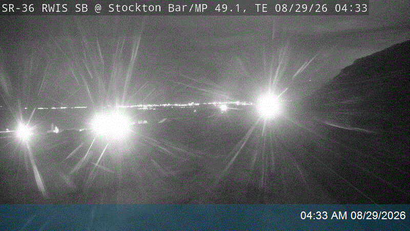 SR-36 RWIS SB @ Stockton Bar / MP 49.07, TE live camera view