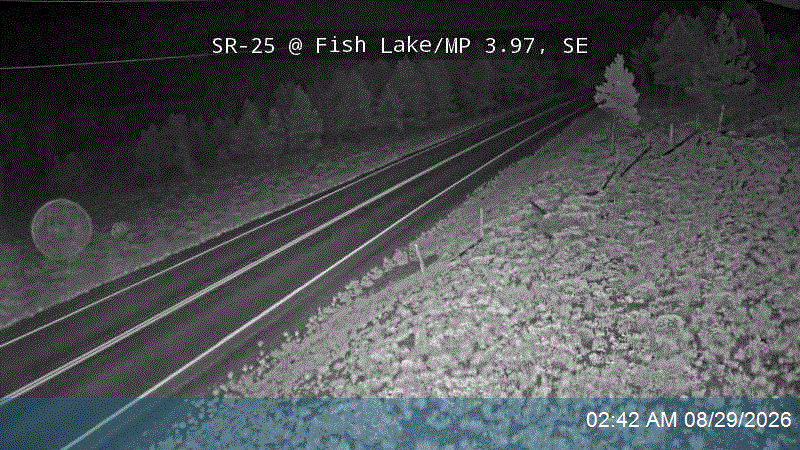 SR-25 @ Fish Lake / MP 3.97, SE live camera view