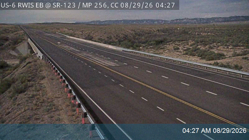 US-6 RWIS EB @ SR-123 / MP 256, CC live camera view
