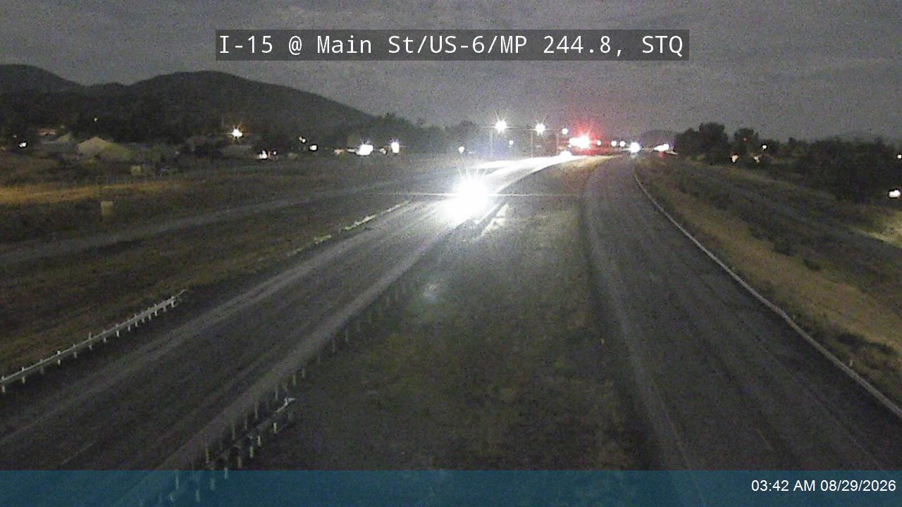 I-15 @ Main St / US-6 / MP 244.8, STQ live camera view