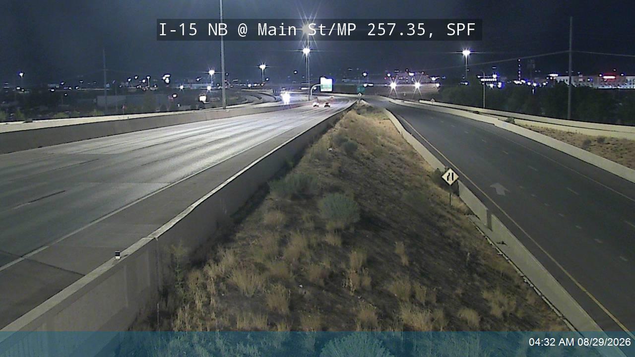 I-15 NB @ Main St / SR-156 / MP 257.35, SPF live camera view