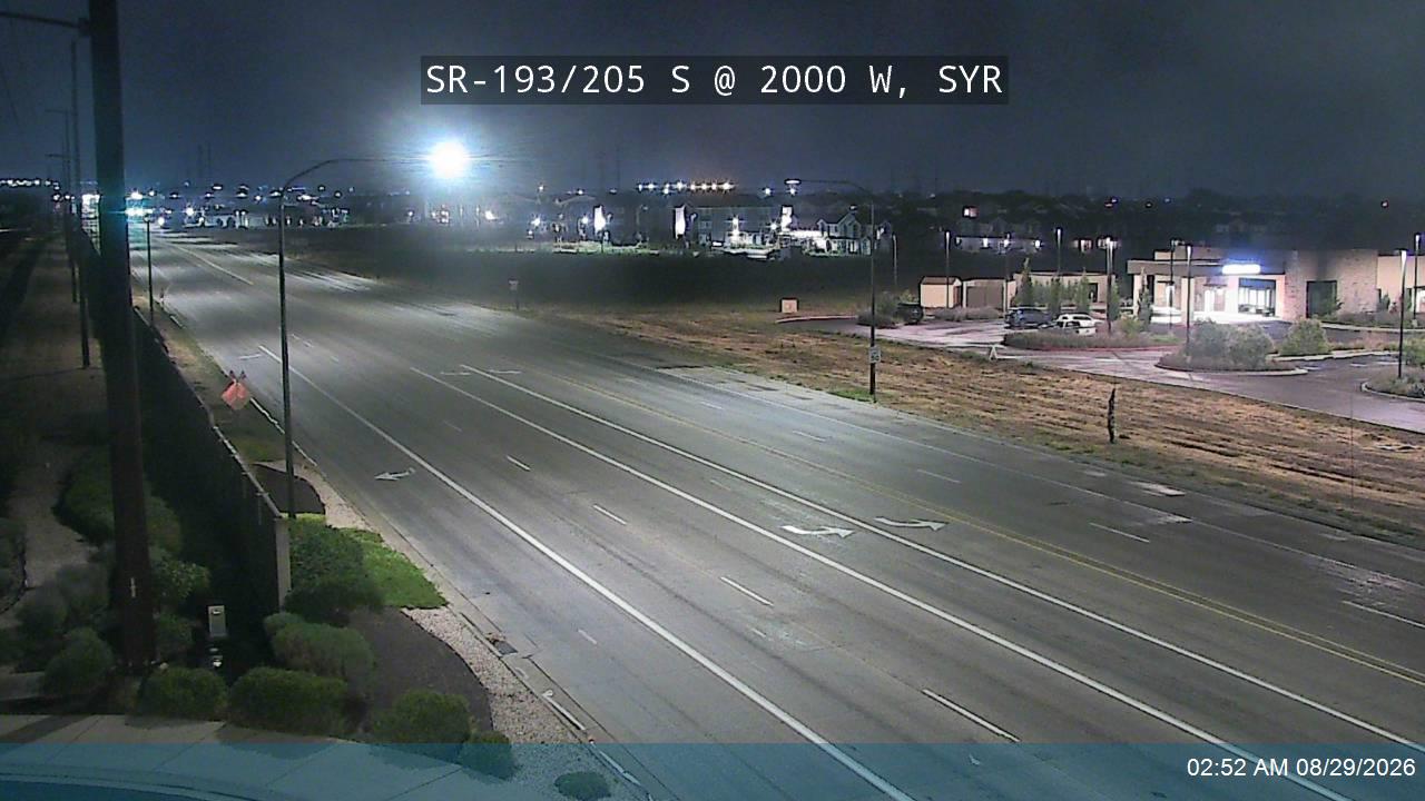 205 S / SR-193 @ 2000 W / SR-108, SYR live camera view