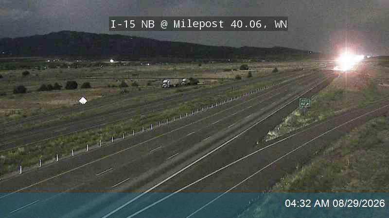 I-15 NB @ Milepost 40.06, WN live camera view
