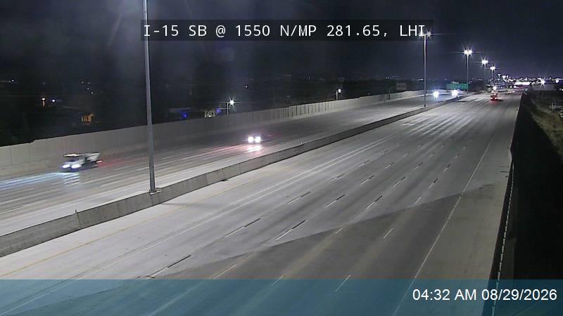 I-15 SB @ 1550 N / MP 281.65, LHI live camera view