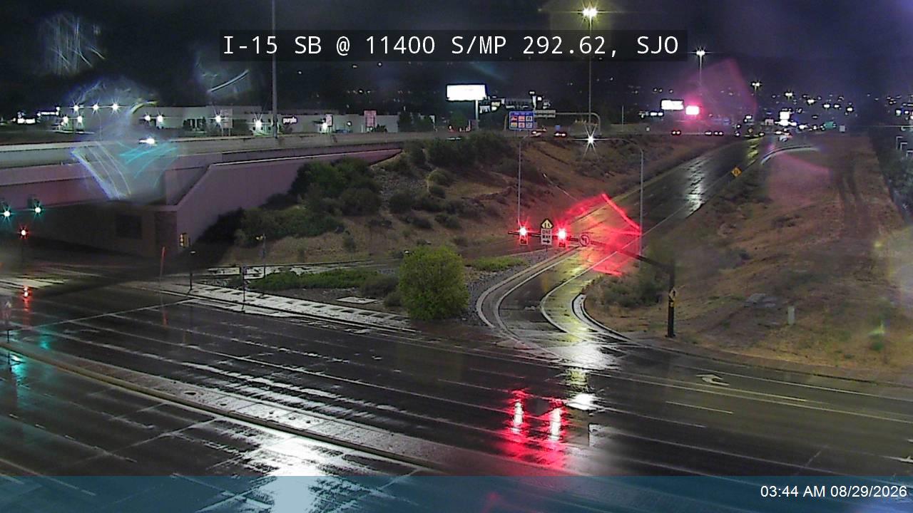 I-15 SB @ 11400 S / SR-175 / MP 292.62, SJO live camera view