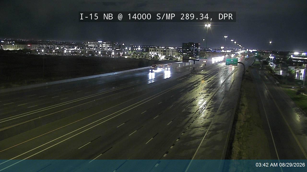 I-15 NB @ 14000 S / MP 289.34, DPR live camera view