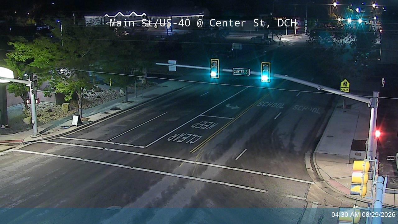 Main St / US-40 @ Center St / SR-87 / MP 86.54, DCH live camera view