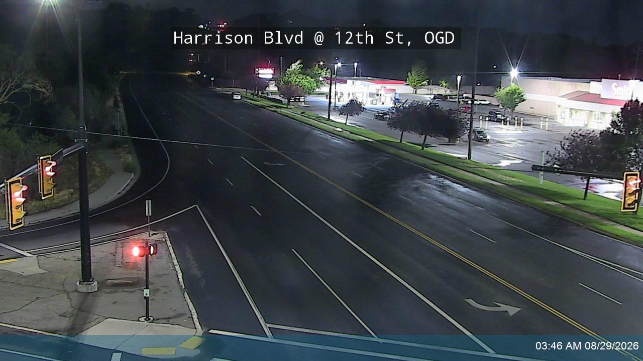 Harrison Blvd / SR-203 @ 12th St / Ogden Canyon Rd / SR-39, OGD live camera view