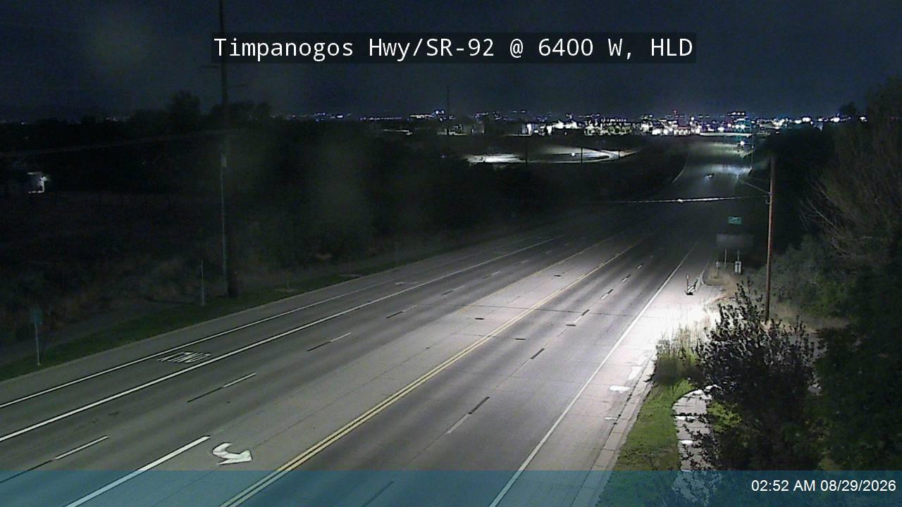 Timpanogos Hwy / 11000 N / SR-92 @ 6400 W, HLD live camera view