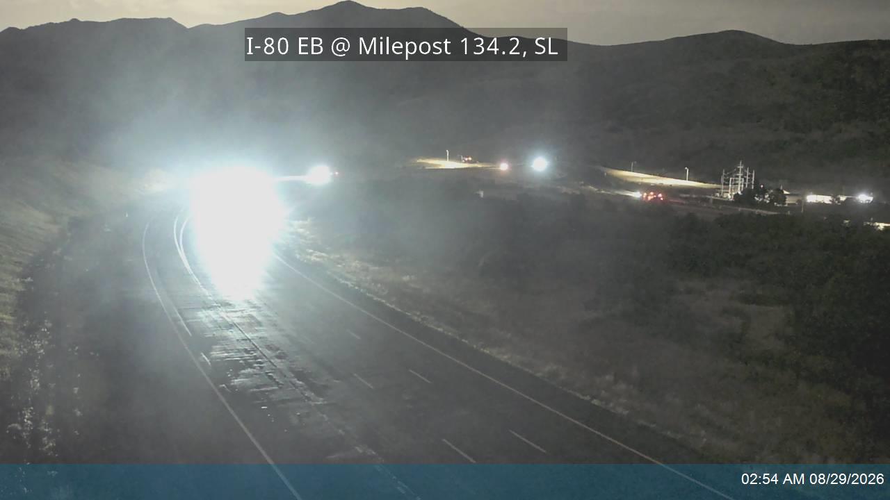 I-80 / Parleys Canyon EB @ Milepost 134.2, SL live camera view