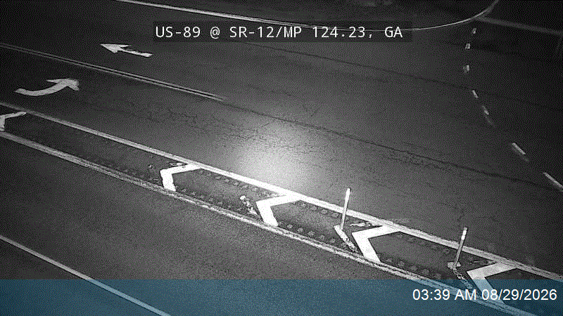 US-89 @ SR-12 / Milepost 124.23, GA live camera view