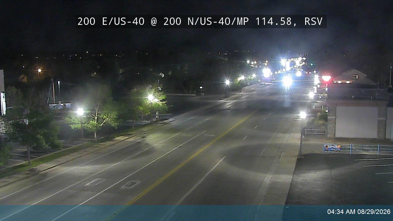 200 E / US-40 @ 200 N / US-40 / SR-121 / MP 114.58, RSV live camera view