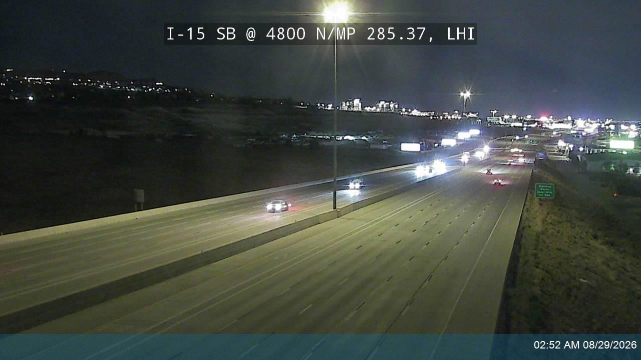 I-15 SB @ 4800 N / MP 285.37, LHI live camera view