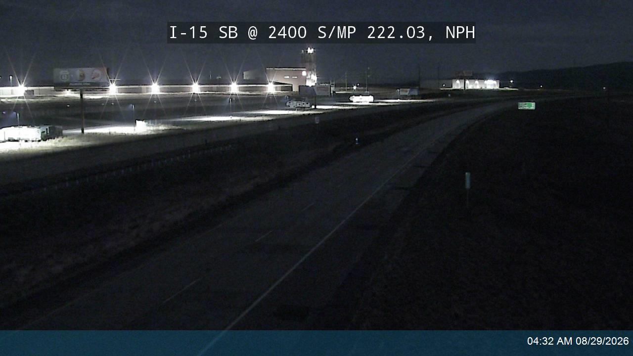 I-15 SB @ 2400 S / MP 222.03, NPH live camera view