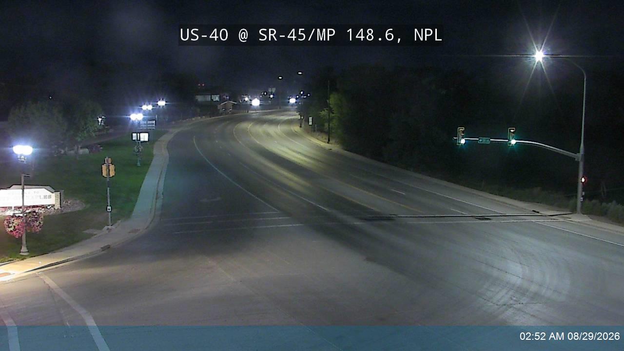 1500 E / US-40 @ 1500 E / SR-45 / MP 148.6, NPL live camera view