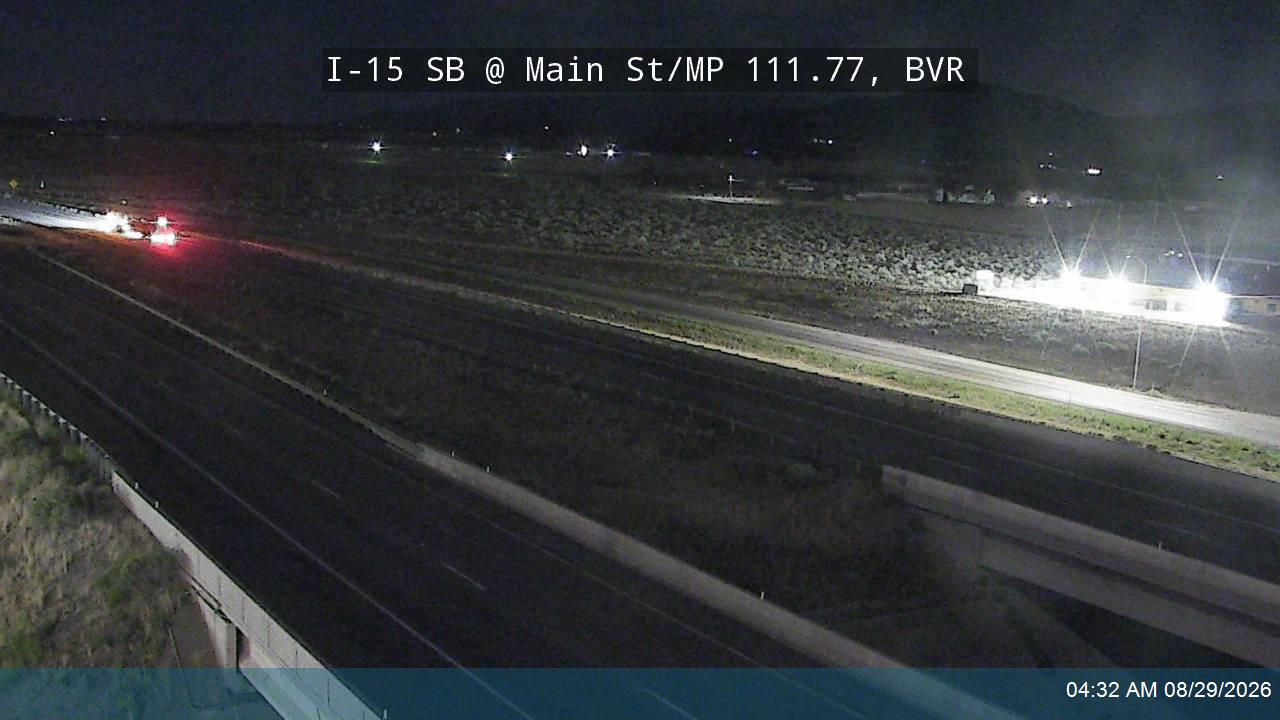 I-15 SB @ Main St / SR-160 / MP 111.77, BVR live camera view