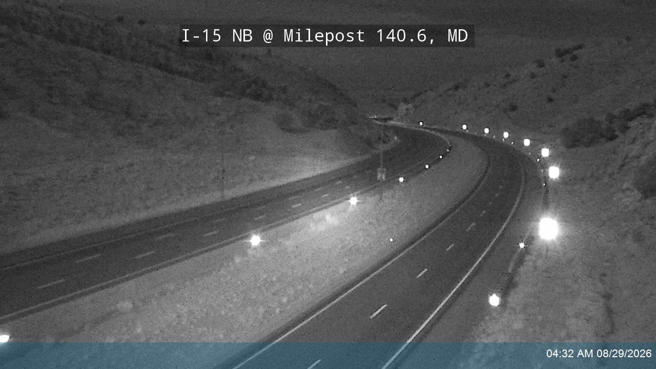 I-15 NB @ Milepost 140.6, MD live camera view