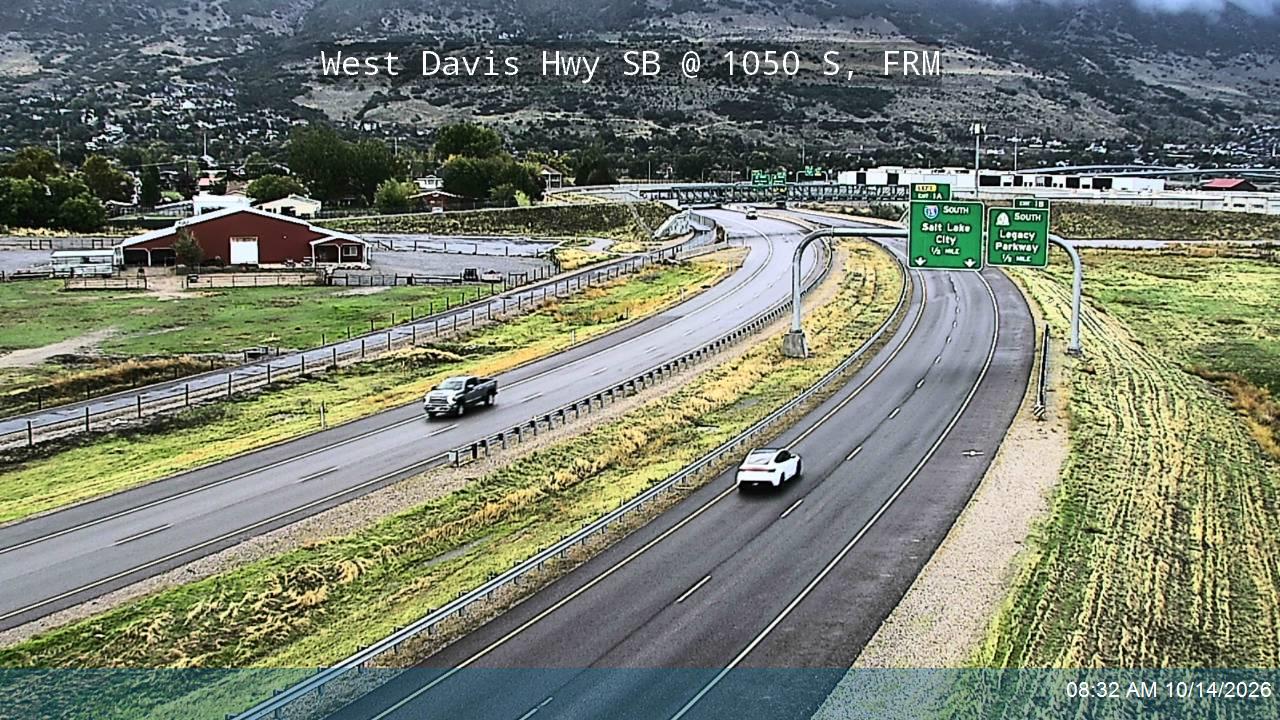 West Davis Hwy / SR-177 SB @ 1050 S / MP 0.52, FRM live camera view