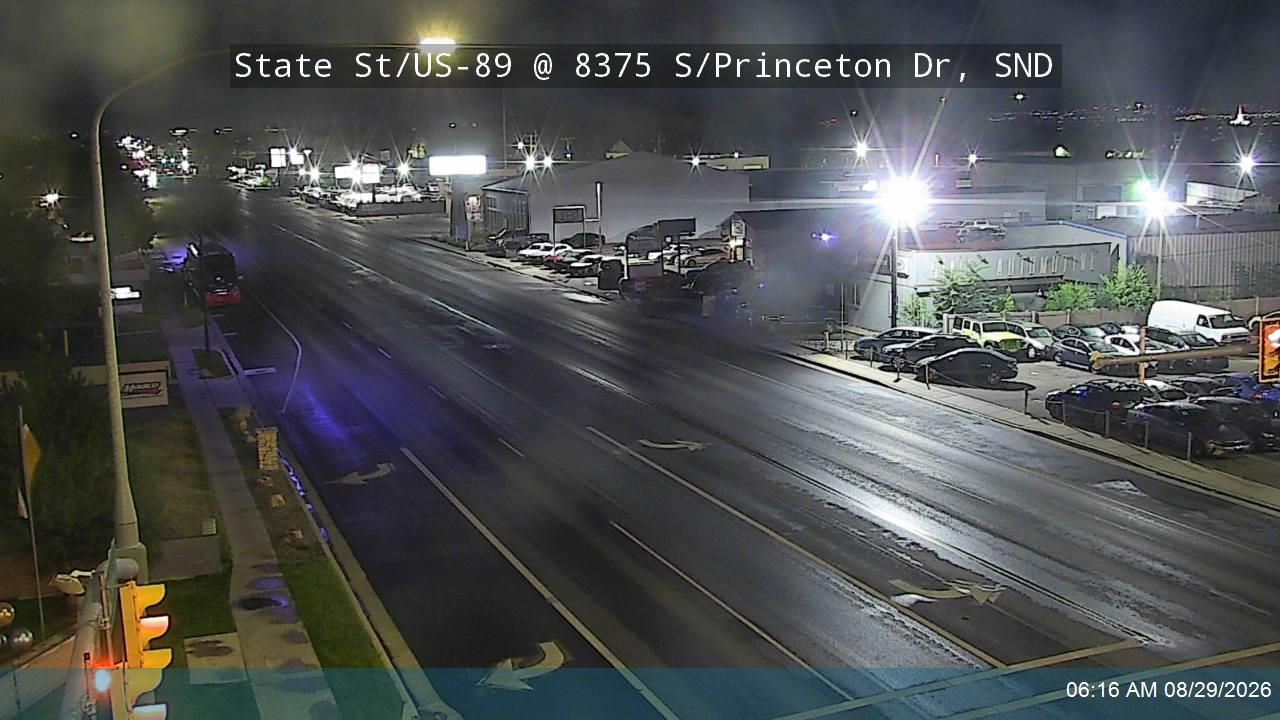 State St / US-89 @ 8375 S / Princeton Dr, SND live camera view