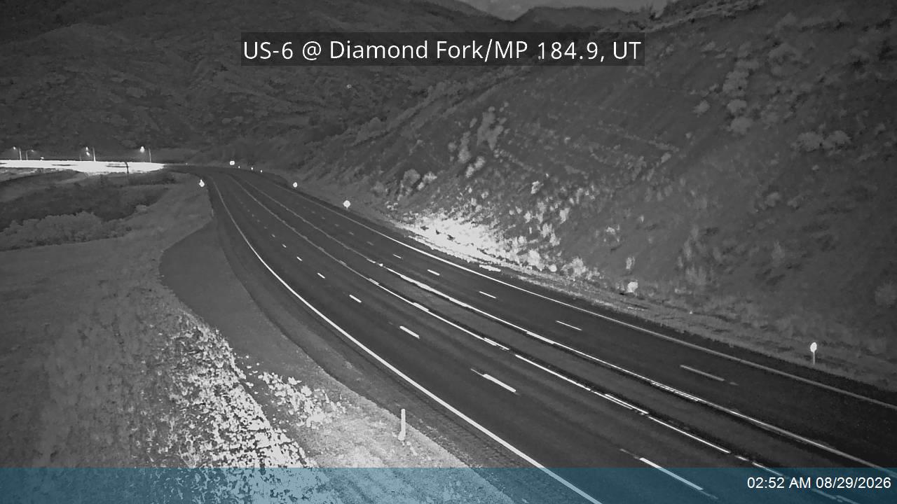 US-6 @ Diamond Fork / MP 184.9, UT live camera view