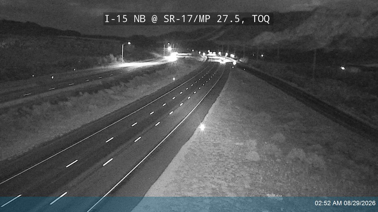 I-15 NB @ SR-17 / MP 27.5, TOQ live camera view
