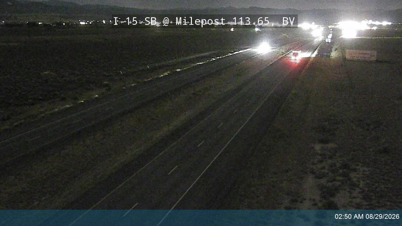 I-15 SB @ Milepost 113.65, BV live camera view