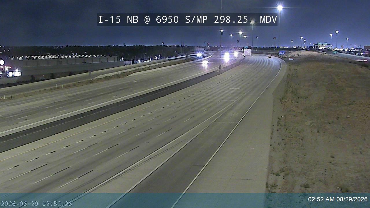 I-15 NB @ 6950 S / MP 298.25, MDV live camera view