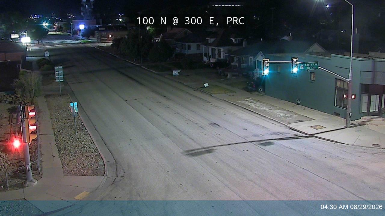 100 N / SR-55 @ 300 E, PRC live camera view