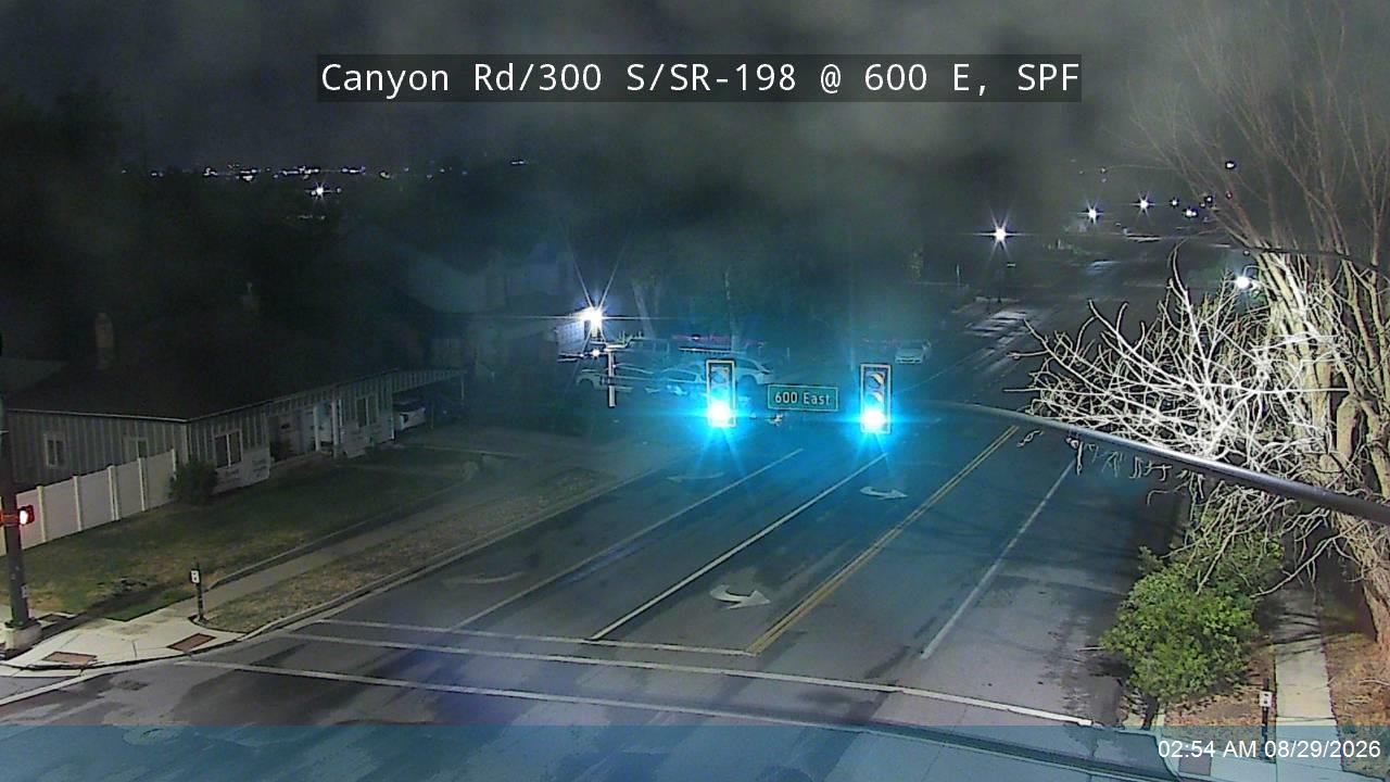 Canyon Rd / 300 S / SR-198 @ 600 E, SPF live camera view