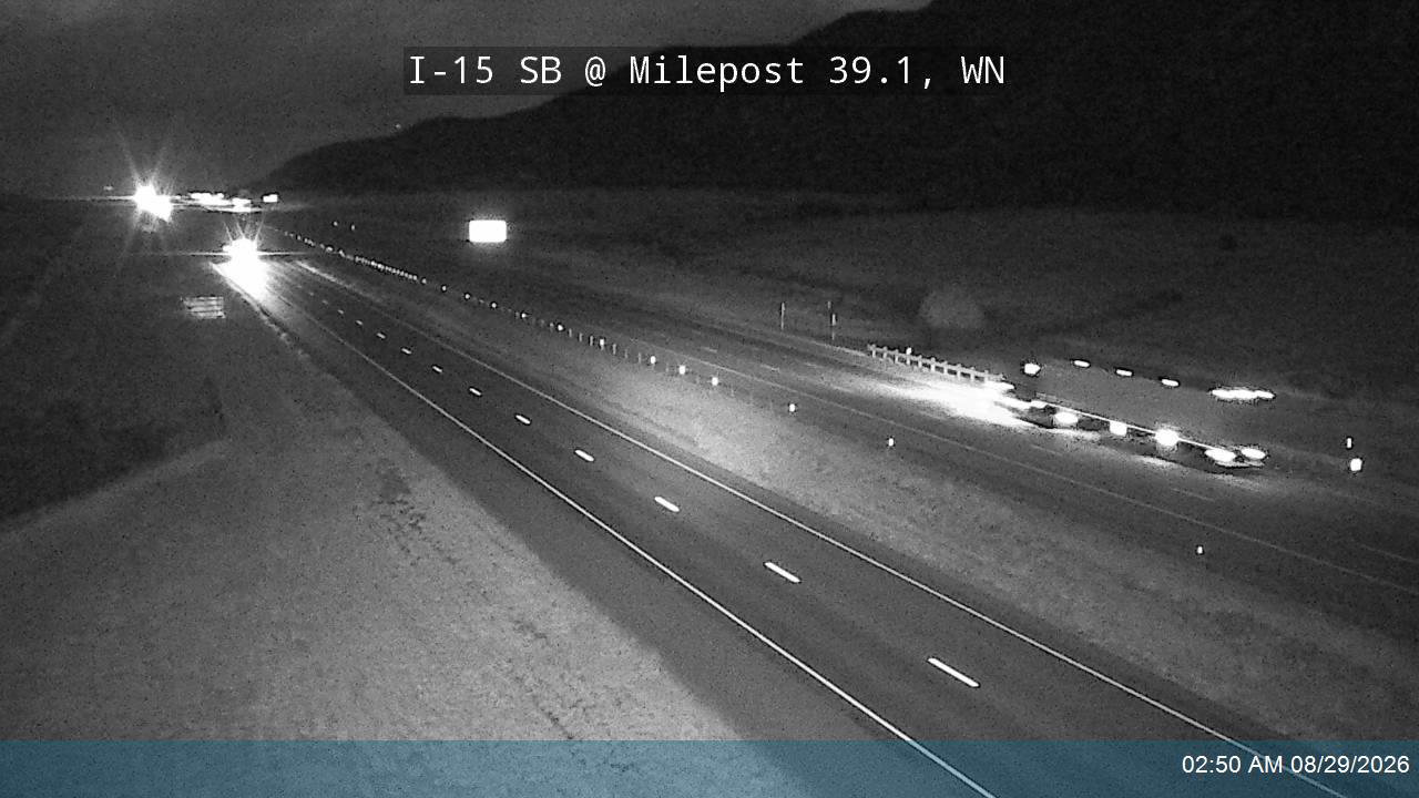 I-15 SB @ Milepost 39.1, WN live camera view