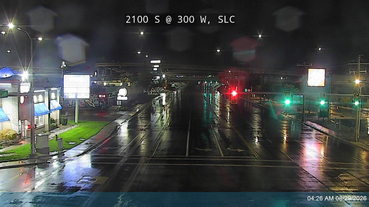 2100 S / SR-201 @ 300 W, SLC live camera view