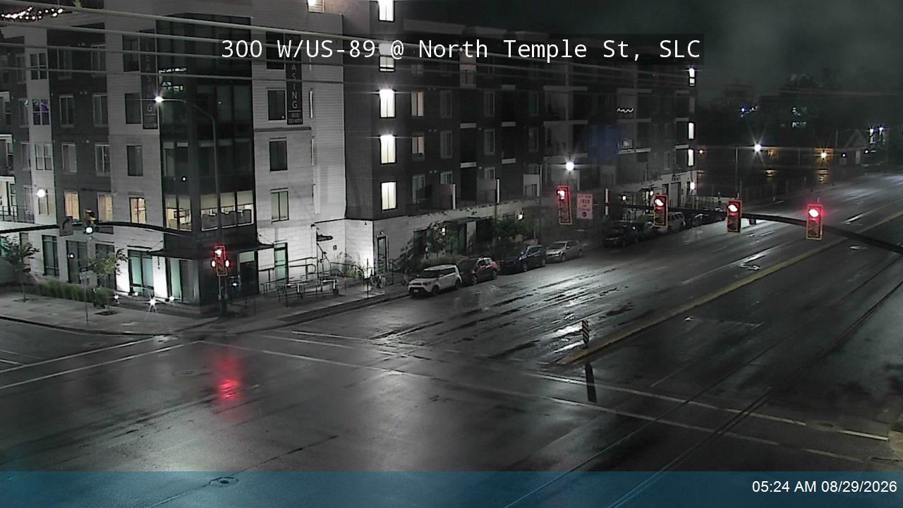 North Temple @ 300 W / US-89, SLC live camera view