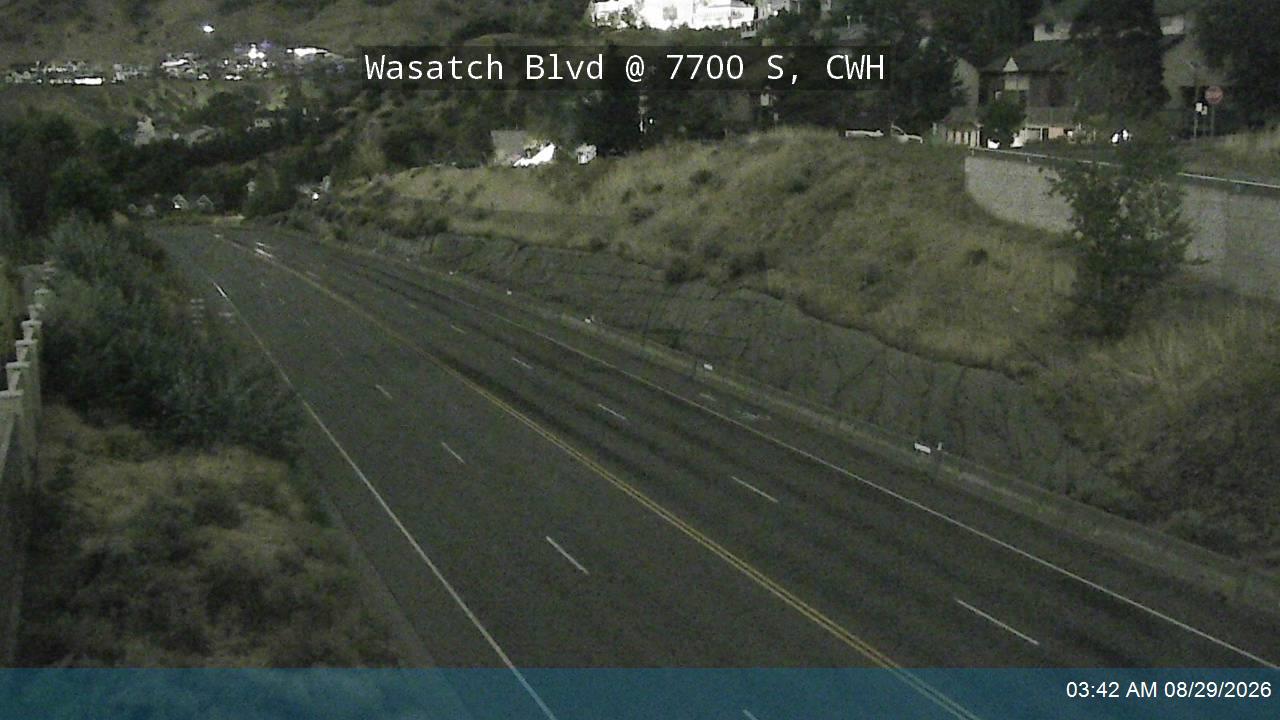 Wasatch Blvd / 3650 E / SR-210 @ 7700 S, CWH live camera view