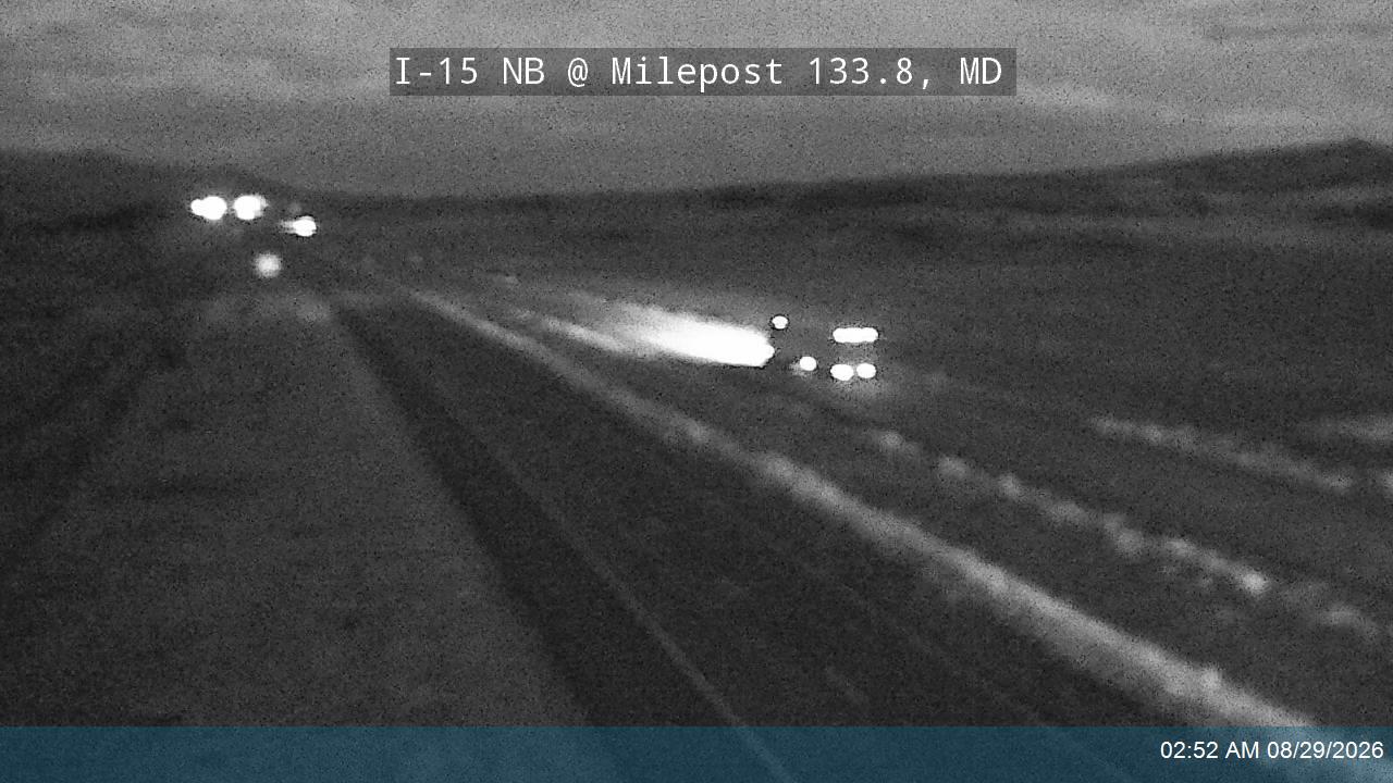 I-15 NB @ Milepost 133.8, MD live camera view