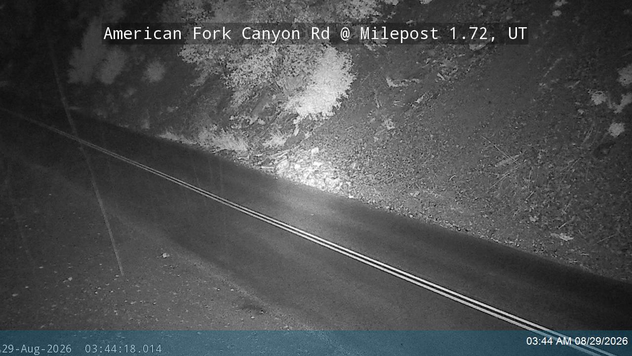 American Fork Canyon Rd / SR-144 @ Milepost 1.72, UT live camera view