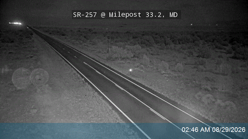 SR-257 @ Milepost 33.27, MD live camera view