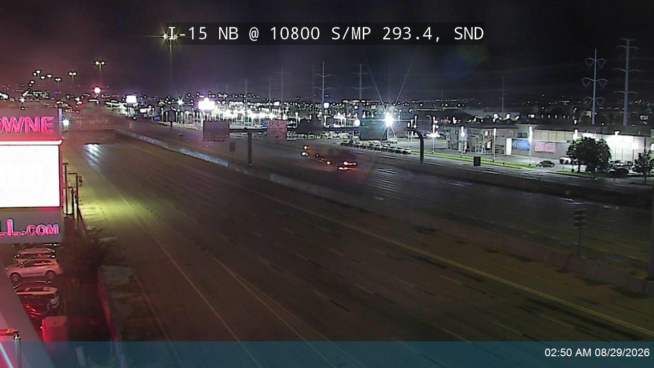 I-15 NB @ 10800 S / MP 293.4, SND live camera view