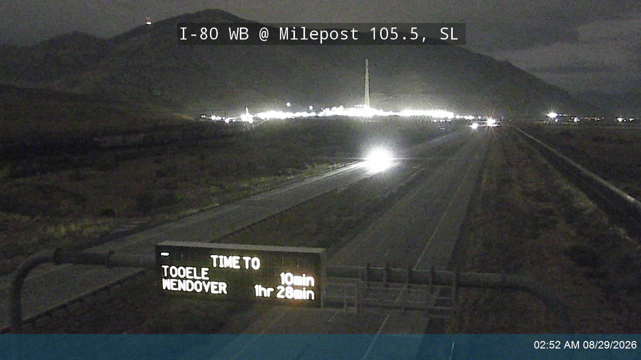I-80 WB @ Milepost 105.5, SL live camera view