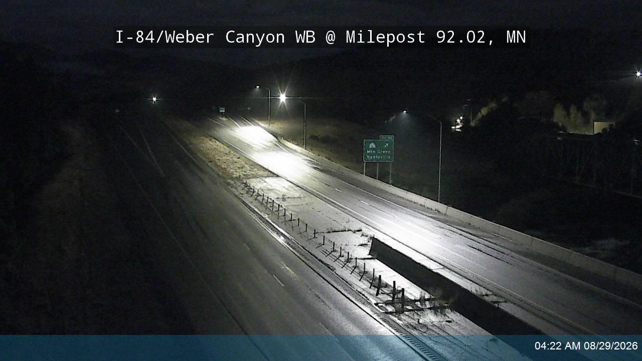 I-84 / Weber Canyon WB @ Milepost 92.02, MN live camera view