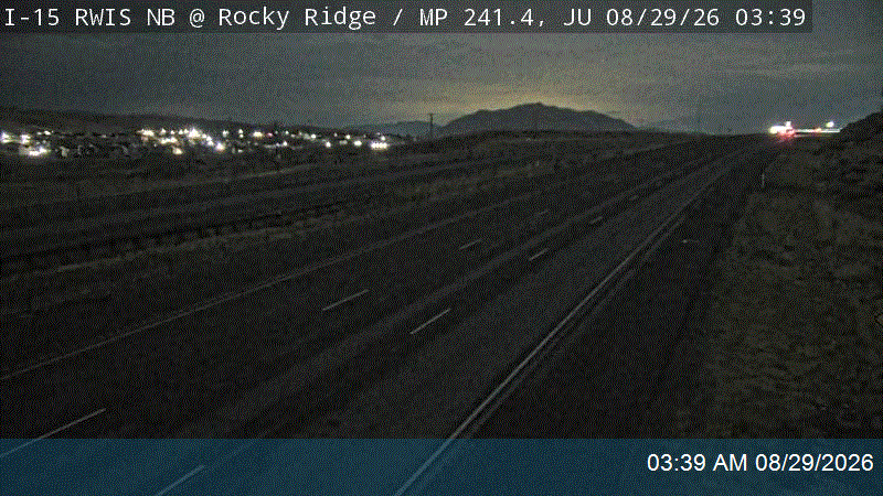 I-15 RWIS NB @ Rocky Ridge / MP 241.4, JU live camera view