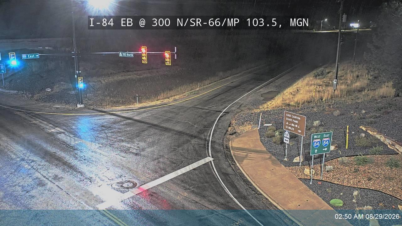 I-84 Off-ramp EB @ 300 N / SR-66 / MP 103.5, MGN live camera view