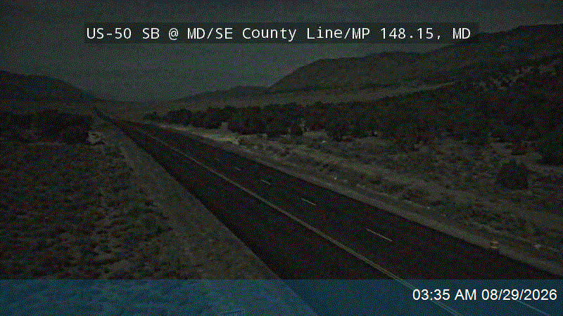 US-50 SB @ MD/SE County Line / MP 148.15, MD live camera view