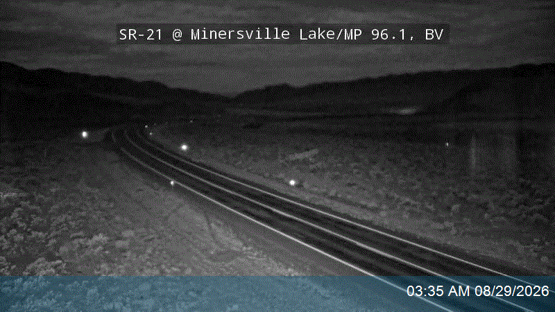 SR-21 @ Minersville Lake / MP 96.1, BV live camera view