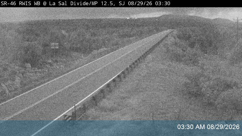 SR-46 RWIS WB @ La Sal Divide / MP 12.5, SJ live camera view