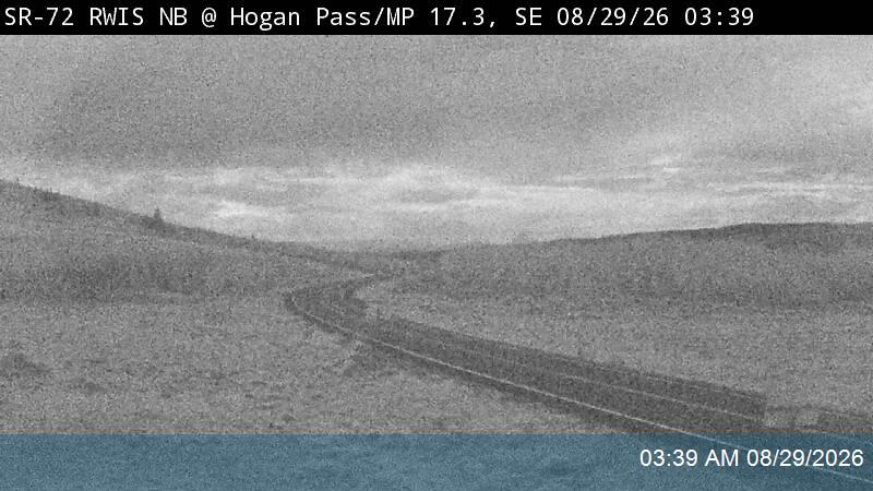 SR-72 RWIS NB @ Hogan Pass / MP 17.32, SE live camera view